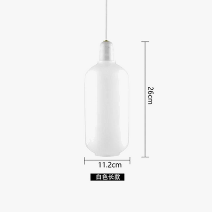 Suspension en verre avec détail marbre au design industriel élégant — LZ4X9B2