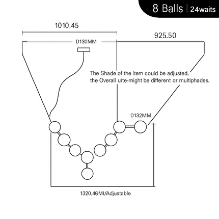 Suspension en verre blanc forme haricot magique pour intérieur élégant — LZ4X9M