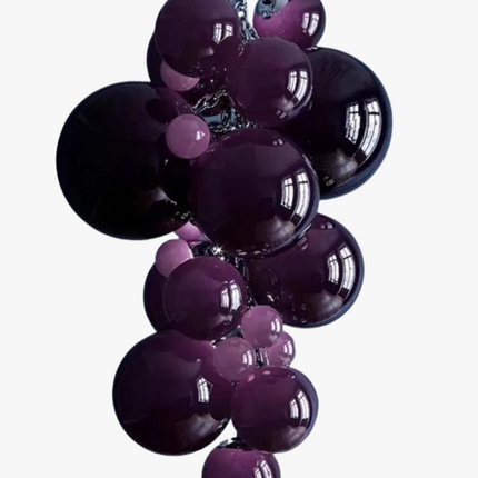 Suspension en verre design italien motif raisin lumineux — LZ4D7Q9