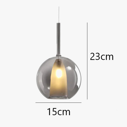Suspension en verre au design nordique moderne pour éclairage décoratif — LZ4M9X2