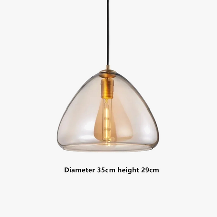 Suspension en verre au design nordique pour intérieur moderne — LZ4X9Q