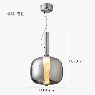 Suspension en verre design pour bar, restaurant, bureau et boutique — LZ4X9J