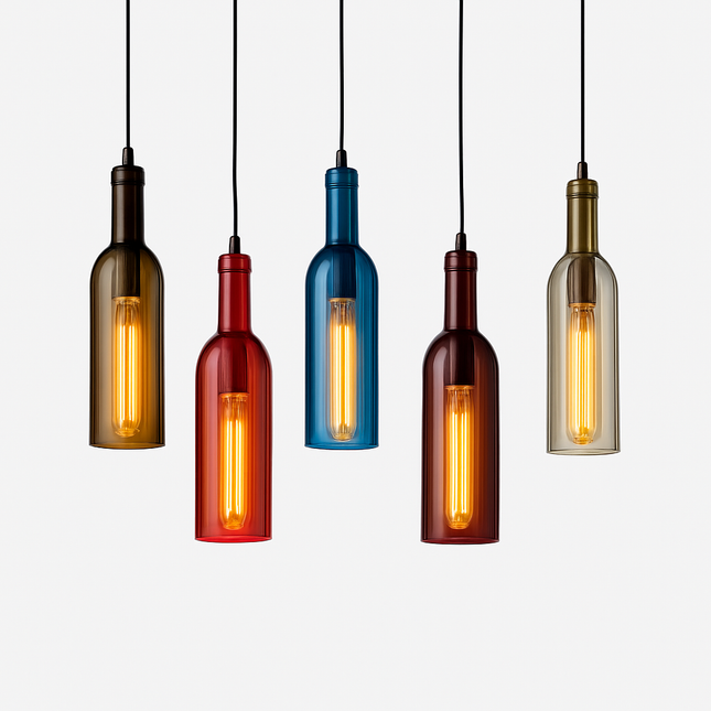 Suspension design en verre pour bouteille de vin moderne — LZ4X9P