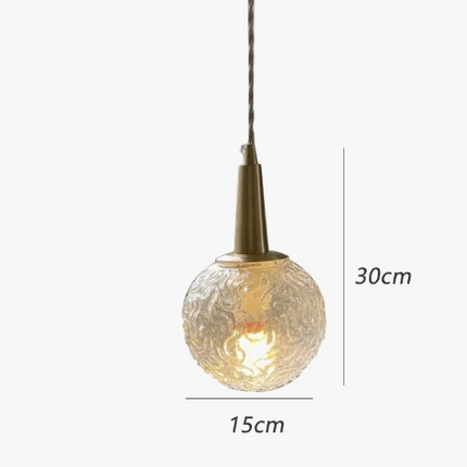 Suspension en verre doré avec design cuivre élégant — LZ4P9XQ