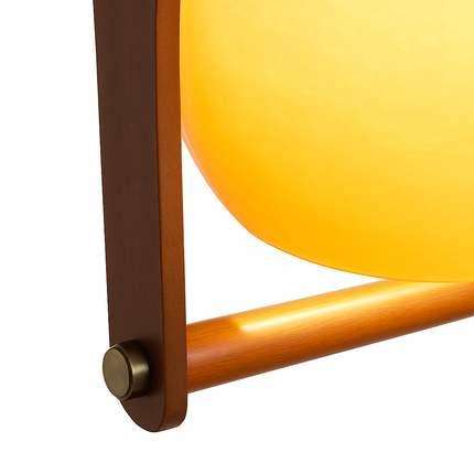 Suspension réglable en verre et bois foncé — LZ4X9T