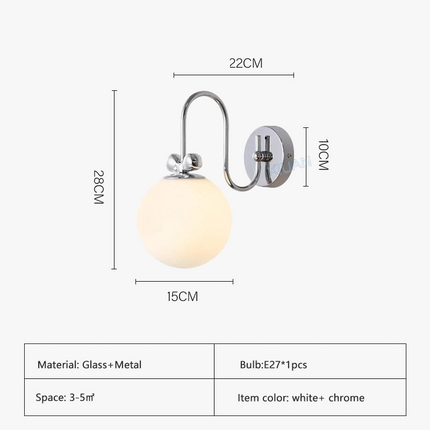 Suspension LED en verre laiteux avec nœud papillon style Bauhaus — LZ4X9P