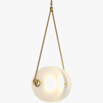 Suspension en verre et métal style Art déco — LZ4X9T1