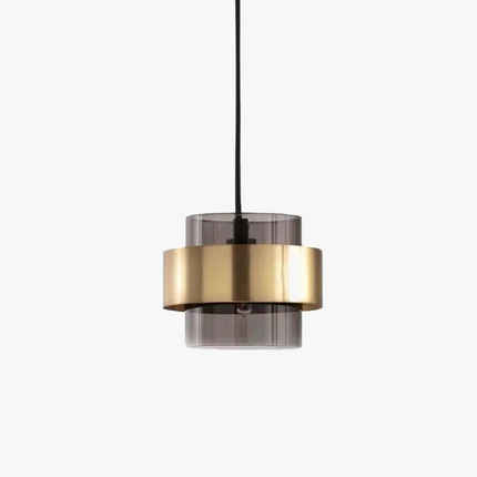 Suspension en verre avec abat-jour en fer forgé pour restaurant et café — LZ4D9XJ