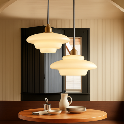 Suspension en verre au design nordique pour intérieur élégant — LZ4X9M
