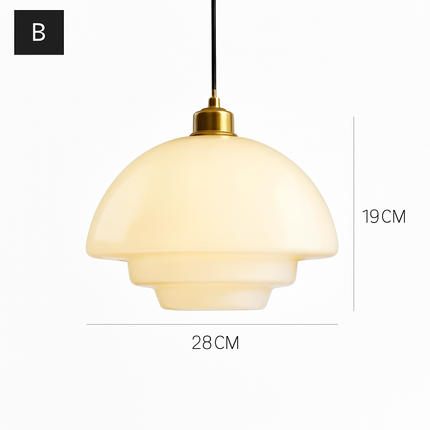 Suspension en verre au design nordique pour intérieur élégant — LZ4X9M