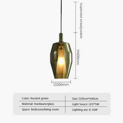 Suspension en verre au design nordique pour décoration intérieure — LZ4X9T2