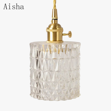 Suspension lumineuse en verre au design nordique pour intérieur élégant — LZ4X9T