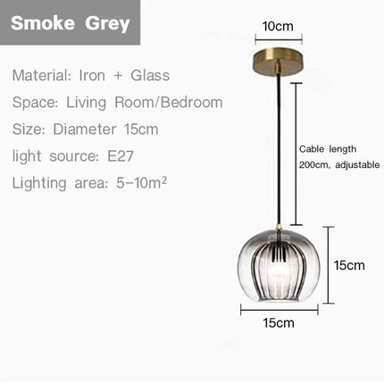 Suspension en verre au style nordique moderne pour intérieur — LZ4X9T