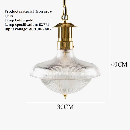Suspension en verre style rétro wabi-sabi pour intérieur élégant — LZ4N7Q2