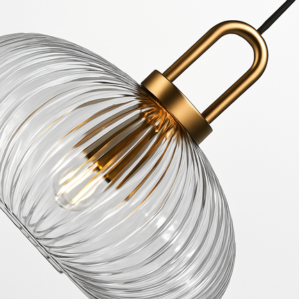 Suspension en verre forme citrouille pour décoration moderne — LZ4F9X2