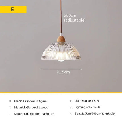 Suspension en verre au style japonais vintage pour intérieur — LZ4Q7M2