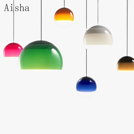 Suspension en verre au style nordique pour intérieur moderne — LZ4X9T