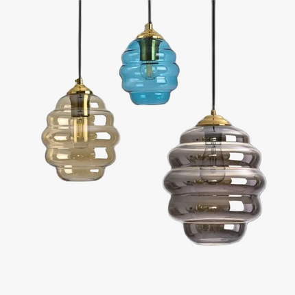 Suspension en verre teinté au design moderne pour éclairage intérieur — LZ4X9T