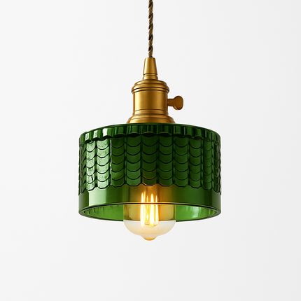 Suspension scandinave en verre vert — LZ4X7P9Q
