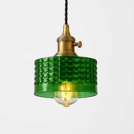 Suspension scandinave en verre vert — LZ4X9M2