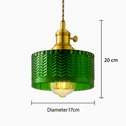 Suspension scandinave en verre vert — LZ4X9M2