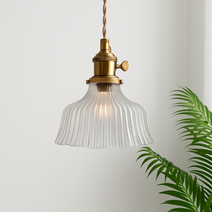 Suspension scandinave en verre vert — LZ4X9M2