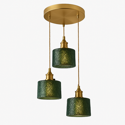 Suspension scandinave en verre vert — LZ4X9M2