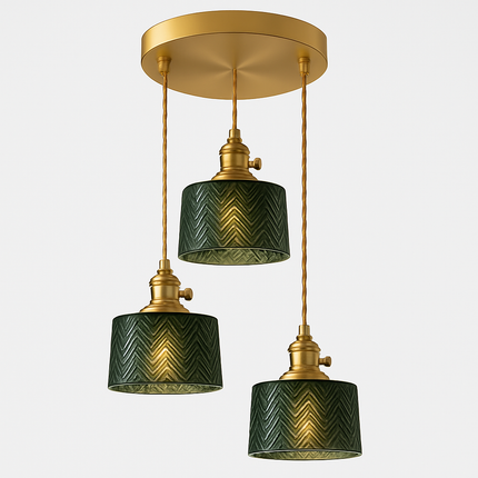 Suspension scandinave en verre vert — LZ4X7P9Q