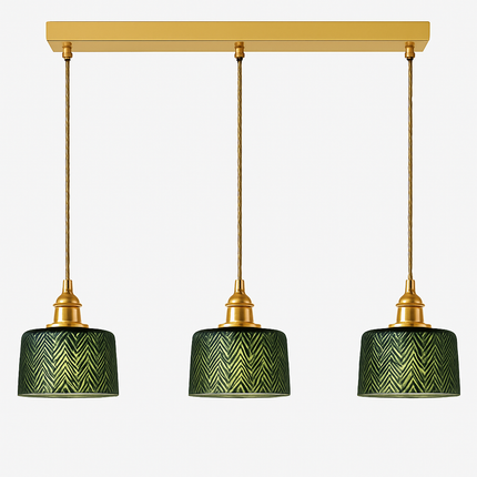 Suspension scandinave en verre vert — LZ4X9M2