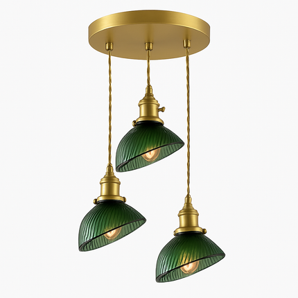 Suspension scandinave en verre vert — LZ4X9M2