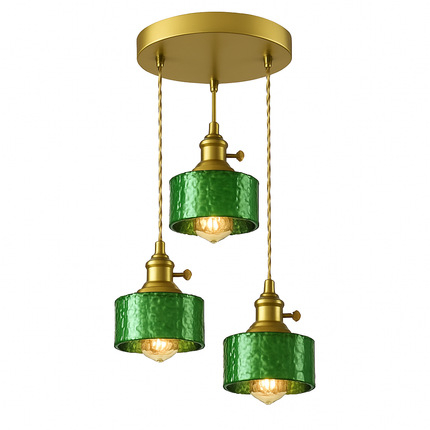 Suspension scandinave en verre vert — LZ4X9M2