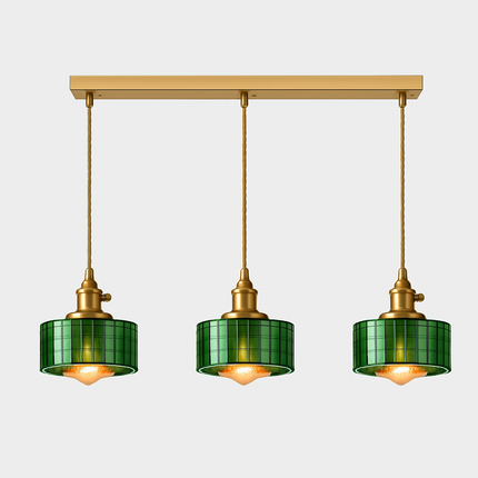 Suspension scandinave en verre vert — LZ4X9M2