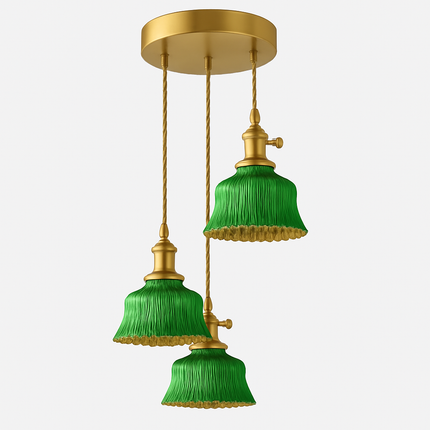 Suspension scandinave en verre vert — LZ4X9M2