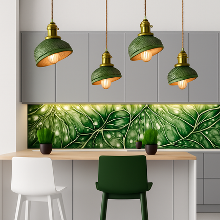 Suspension scandinave en verre vert — LZ4X7P9Q