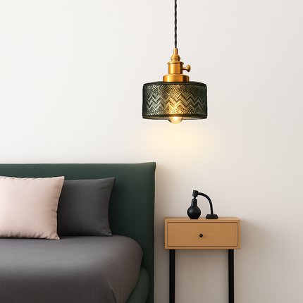 Suspension scandinave en verre vert — LZ4X9M2