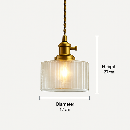 Suspension scandinave en verre vert — LZ4X9M2