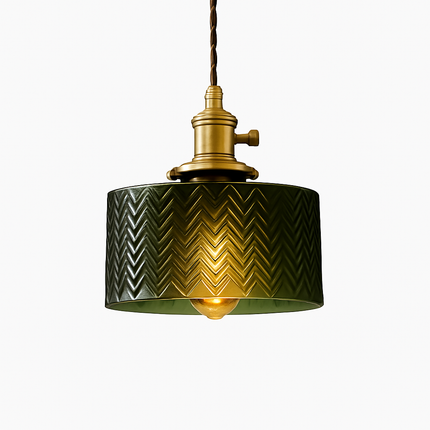Suspension scandinave en verre vert — LZ4X7P9Q