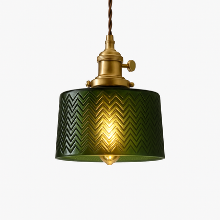 Suspension scandinave en verre vert — LZ4X9M2