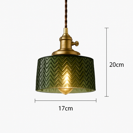 Suspension scandinave en verre vert — LZ4X7P9Q