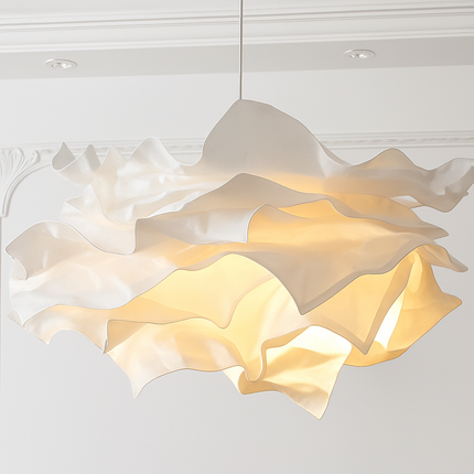 Suspension artisanale en papier blanc pour éclairage de magasin et restaurant E27 — LZ4X9T