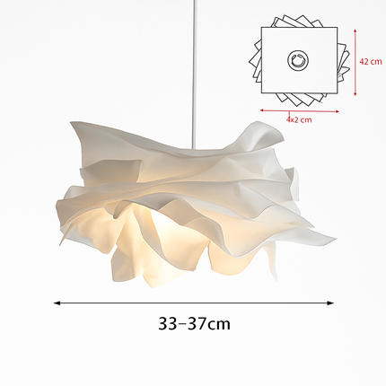 Suspension artisanale en papier blanc pour éclairage de magasin et restaurant E27 — LZ4X9T