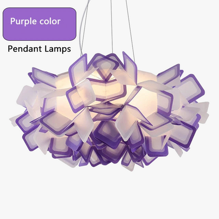 Suspension LED design fleur en acrylique pour salon et chambre — LZ4X9T