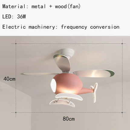 Suspension hélicoptère LED avec ventilateur et télécommande — LZ4X9P