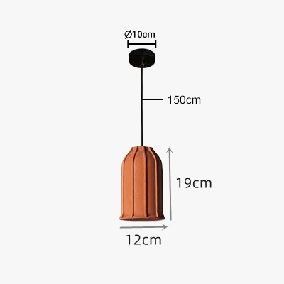 Suspension industrielle au design créatif orange — LZ4X9M