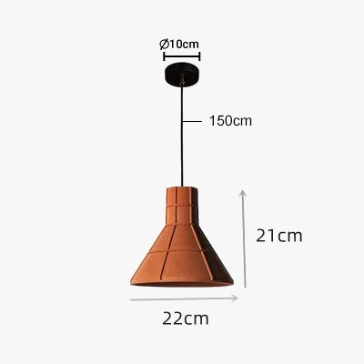 Suspension industrielle au design créatif orange — LZ4X9M