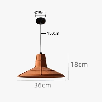 Suspension industrielle au design créatif orange — LZ4X9M