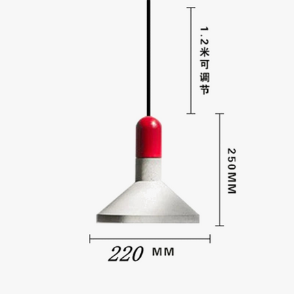 Suspension industrielle en béton pour café et restaurant — LZ4X9T2