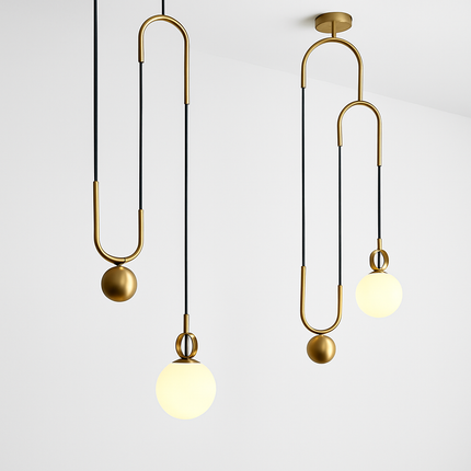 Suspension nordique extensible avec boule en verre design — LZ4X9P