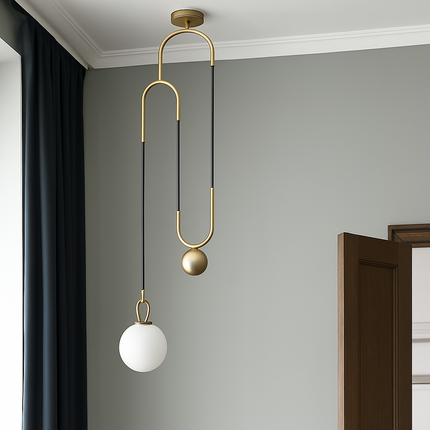Suspension nordique extensible avec boule en verre design — LZ4X9P