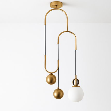 Suspension nordique extensible avec boule en verre design — LZ4X9P